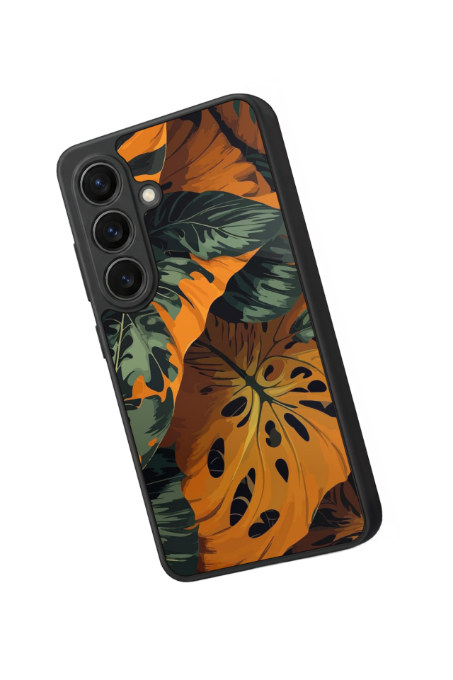 Samsung Galaxy S26 Uyumlu Botanik Tasarımlı Glossy Premium Kılıf