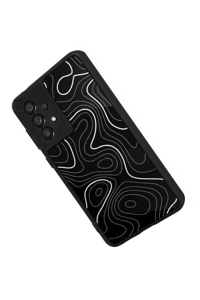 Samsung Galaxy A73 Uyumlu Çizgi Sanatı Tasarımlı Glossy Premium Kılıf