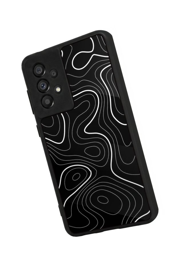 Samsung Galaxy A73 Uyumlu Çizgi Sanatı Tasarımlı Glossy Premium Kılıf