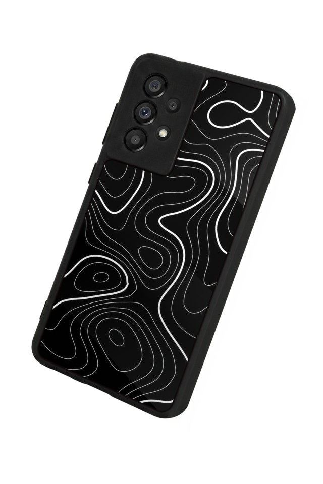 Samsung Galaxy A73 Uyumlu Çizgi Sanatı Tasarımlı Glossy Premium Kılıf