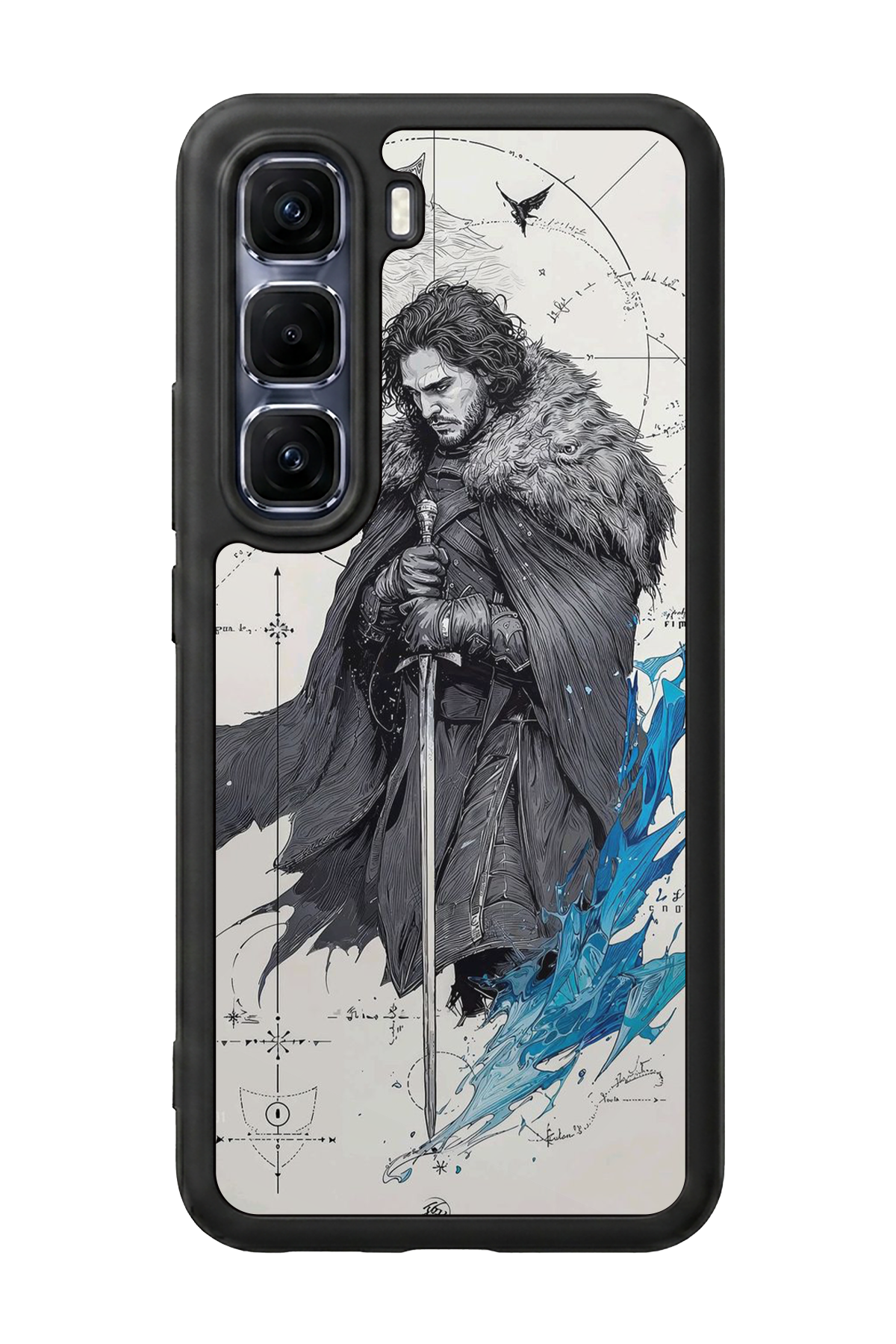 Infinix Hot 60 Pro Plus Uyumlu GameOfThrones Tasarımlı Glossy Premium Kılıf
