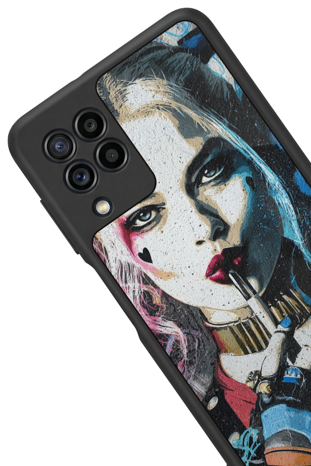 Samsung Galaxy M32 Uyumlu HarleyQueen Tasarımlı Glossy Premium Kılıf