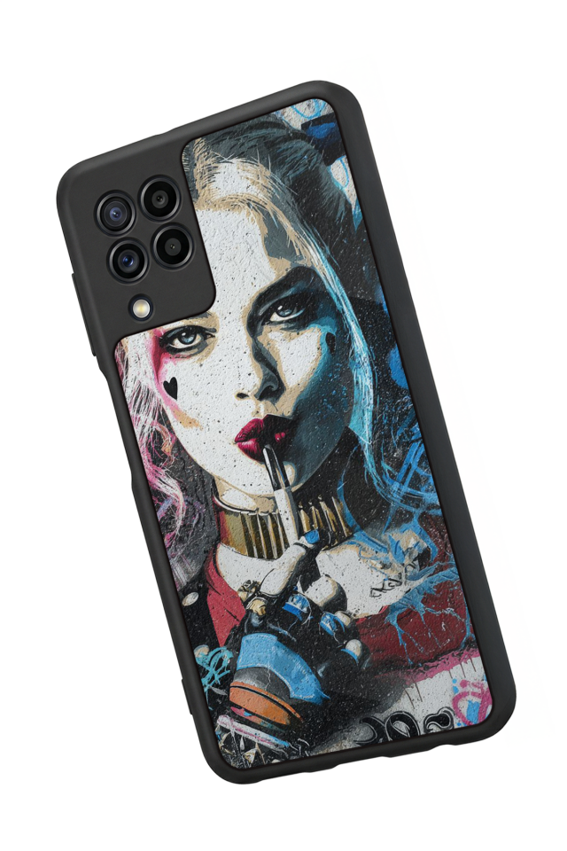 Samsung Galaxy M32 Uyumlu HarleyQueen Tasarımlı Glossy Premium Kılıf