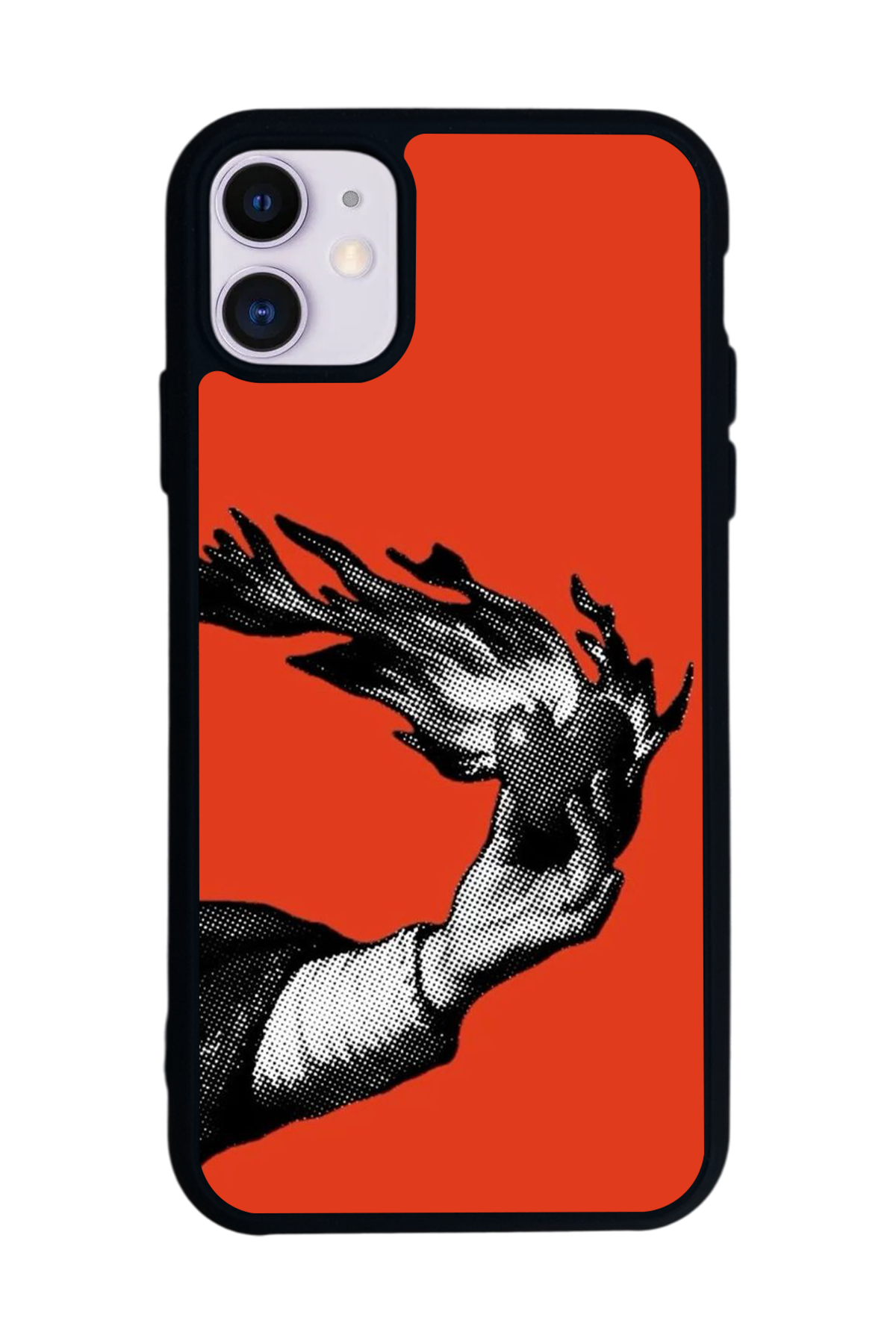iPhone 11 Uyumlu Kirmizi Tasarımlı Glossy Premium Kılıf