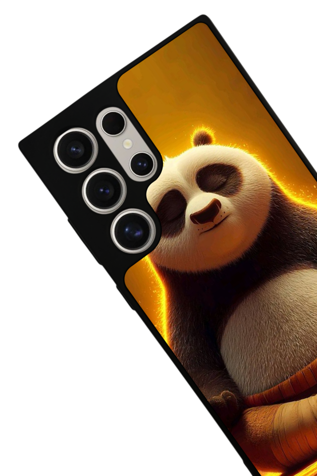 Samsung Galaxy S24 Ultra Uyumlu Kung Fu Panda Tasarımlı Glossy Premium Kılıf