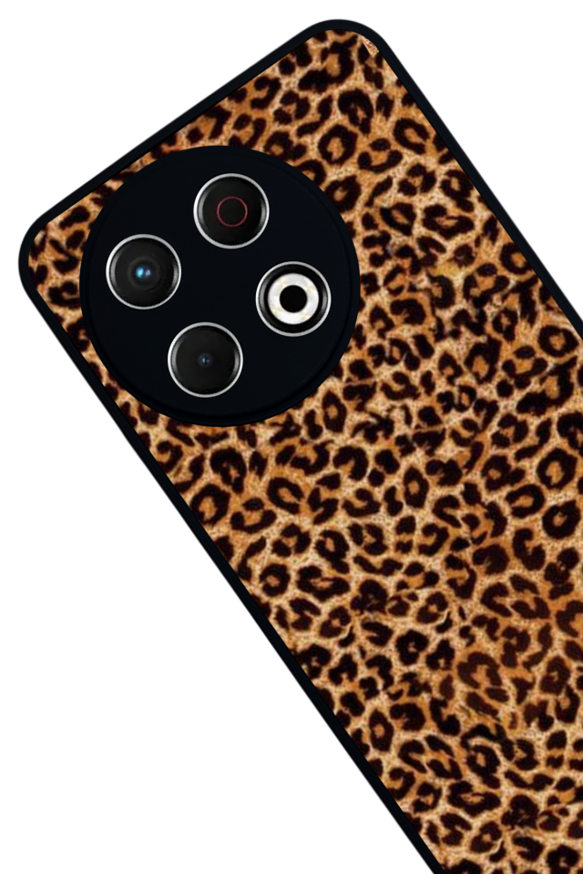 Tecno Spark 30 Pro Uyumlu Leopar Tasarımlı Glossy Premium Kılıf
