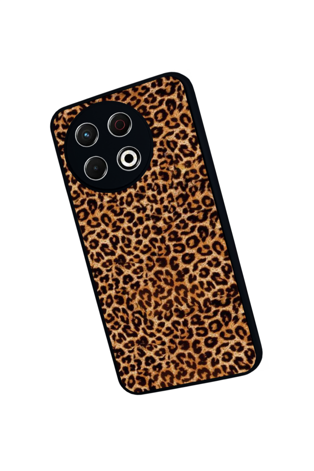 Tecno Spark 30 Pro Uyumlu Leopar Tasarımlı Glossy Premium Kılıf