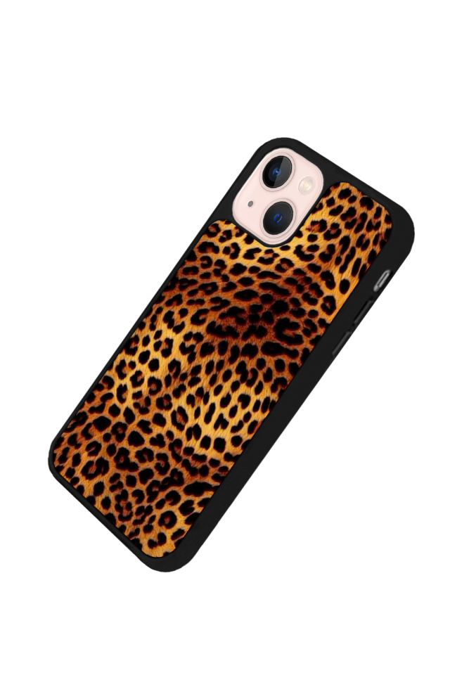 iPhone 15 Plus Uyumlu Leopar Tasarımlı Glossy Premium Kılıf