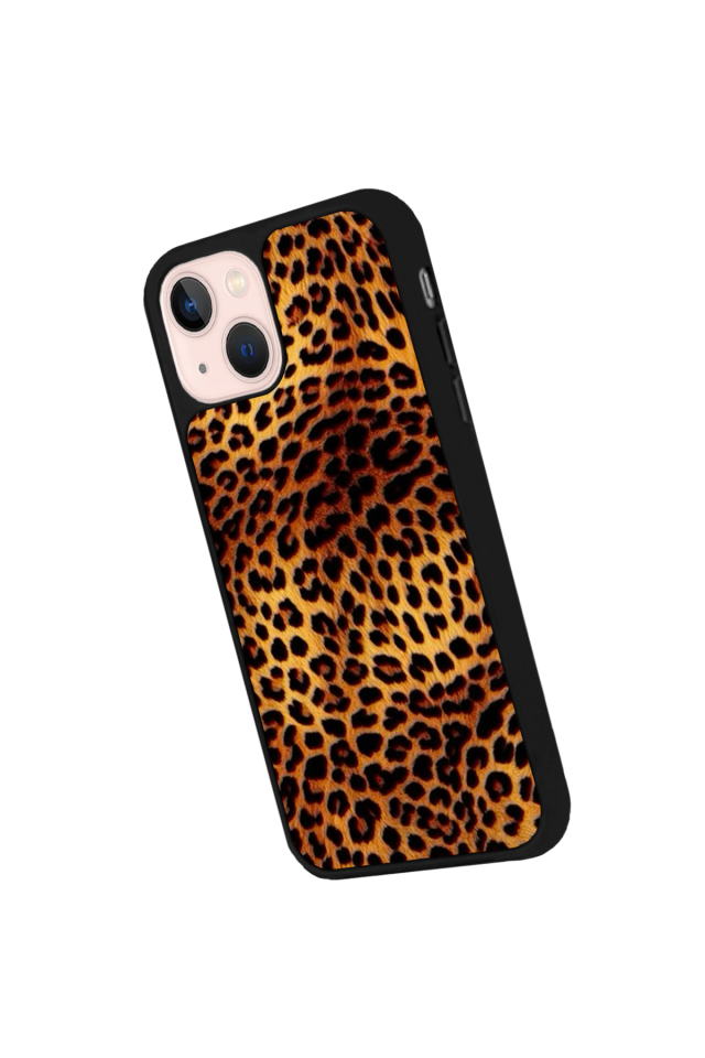 iPhone 15 Plus Uyumlu Leopar Tasarımlı Glossy Premium Kılıf