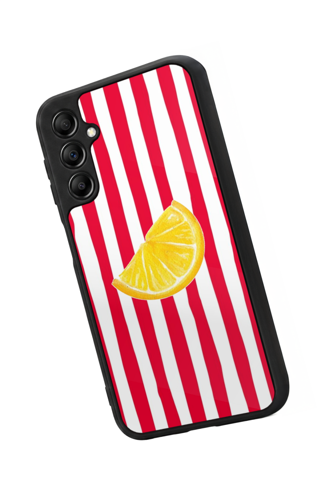 Samsung Galaxy A14 Uyumlu Limon Tasarımlı Glossy Premium Kılıf