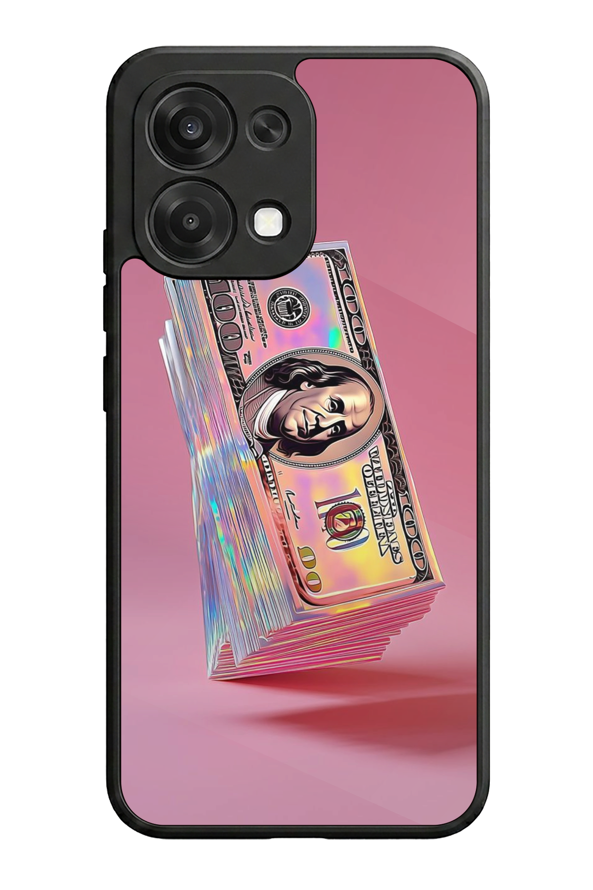 Oppo A6 Pro Uyumlu Money Para Tasarımlı Glossy Premium Kılıf