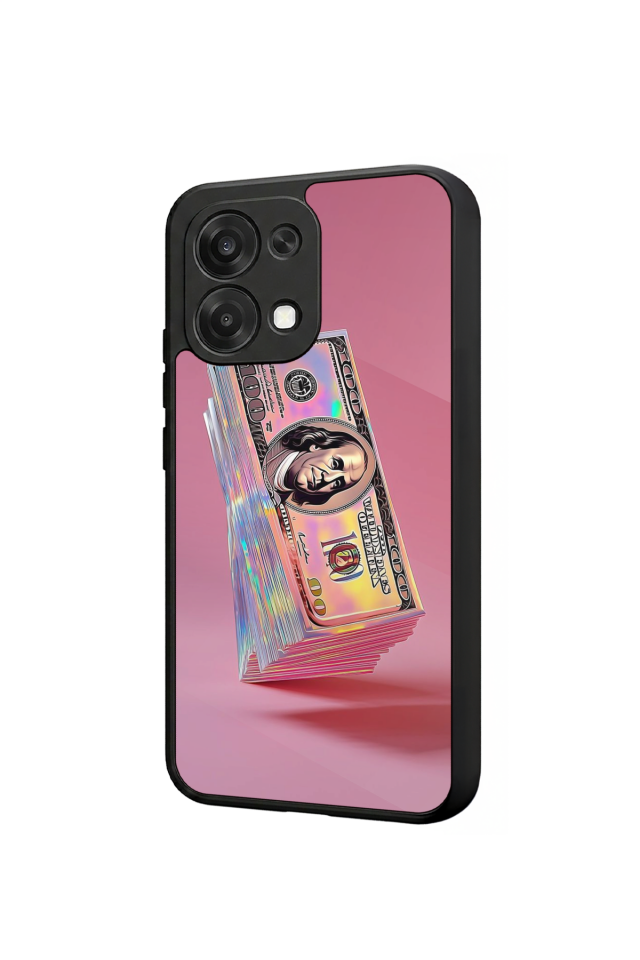 Oppo A6 Pro Uyumlu Money Para Tasarımlı Glossy Premium Kılıf