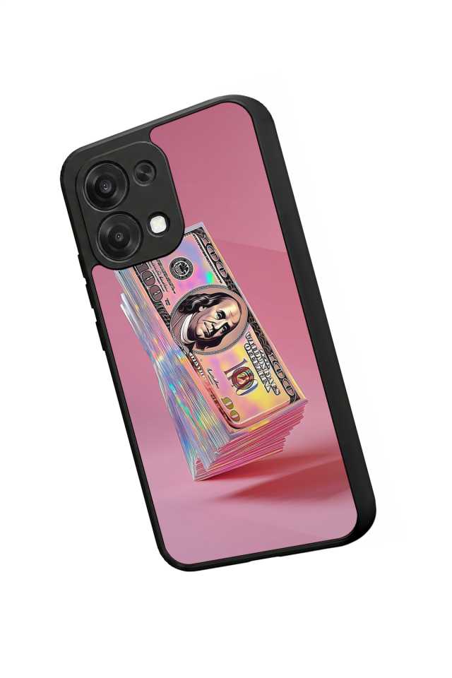 Oppo A6 Pro Uyumlu Money Para Tasarımlı Glossy Premium Kılıf