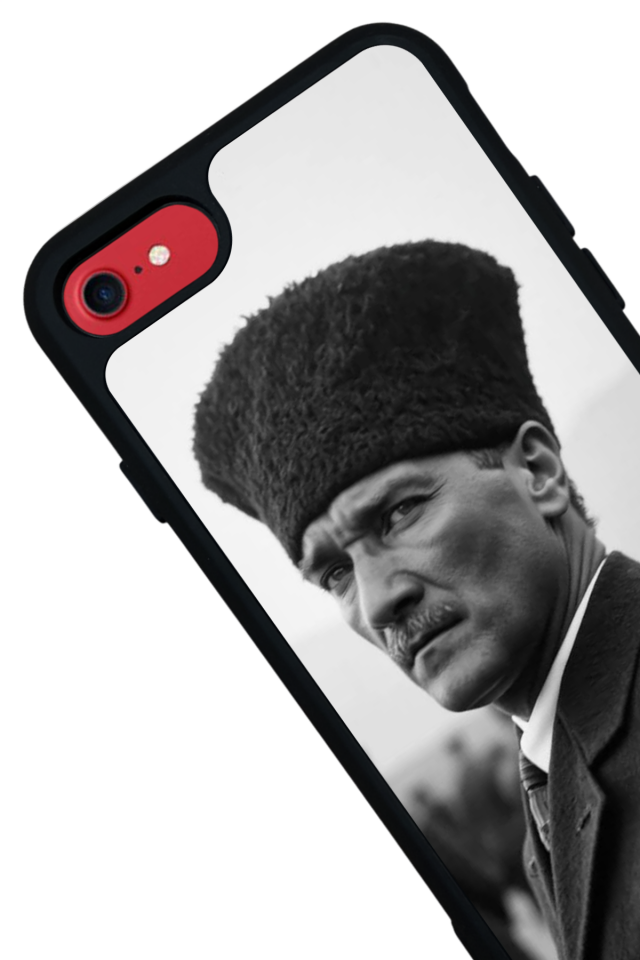 iPhone SE Uyumlu Mustafa Kemal Ataturk Tasarımlı Glossy Premium Kılıf