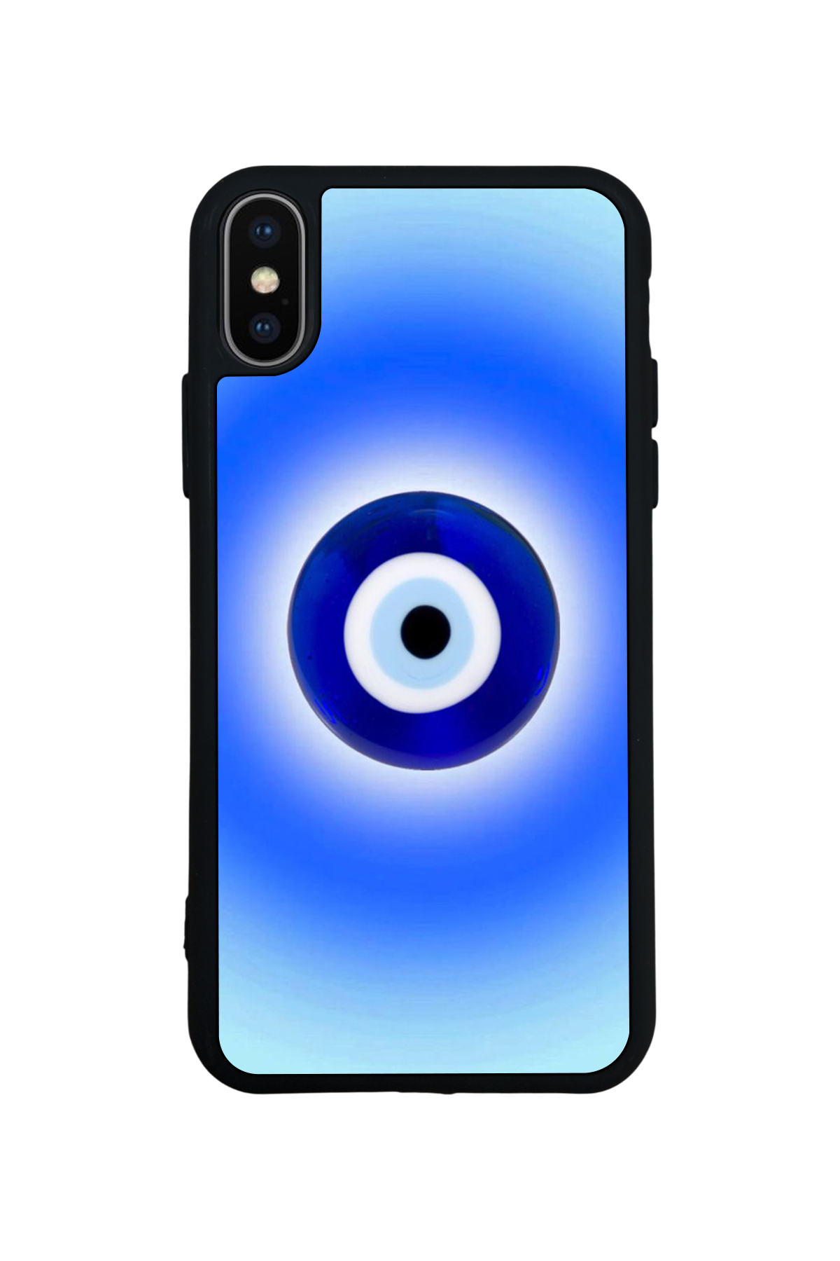 iPhone XS Max Uyumlu Nazar Tasarımlı Glossy Premium Kılıf