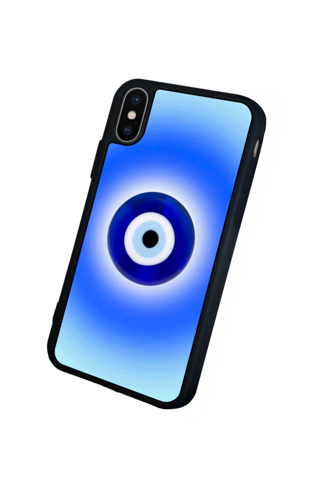 iPhone XS Max Uyumlu Nazar Tasarımlı Glossy Premium Kılıf