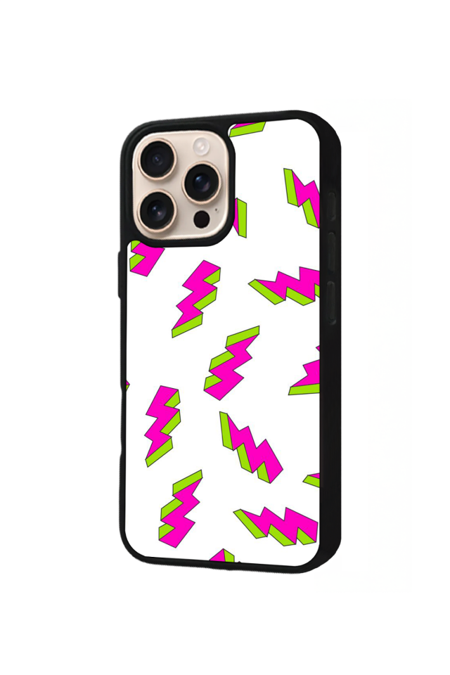 iPhone 16 Pro Max Uyumlu Simsek Tasarımlı Glossy Premium Kılıf