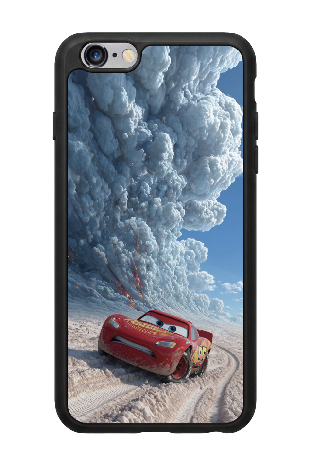 iPhone 6 Plus Uyumlu Şimsek McQueen Tasarımlı Glossy Premium Kılıf
