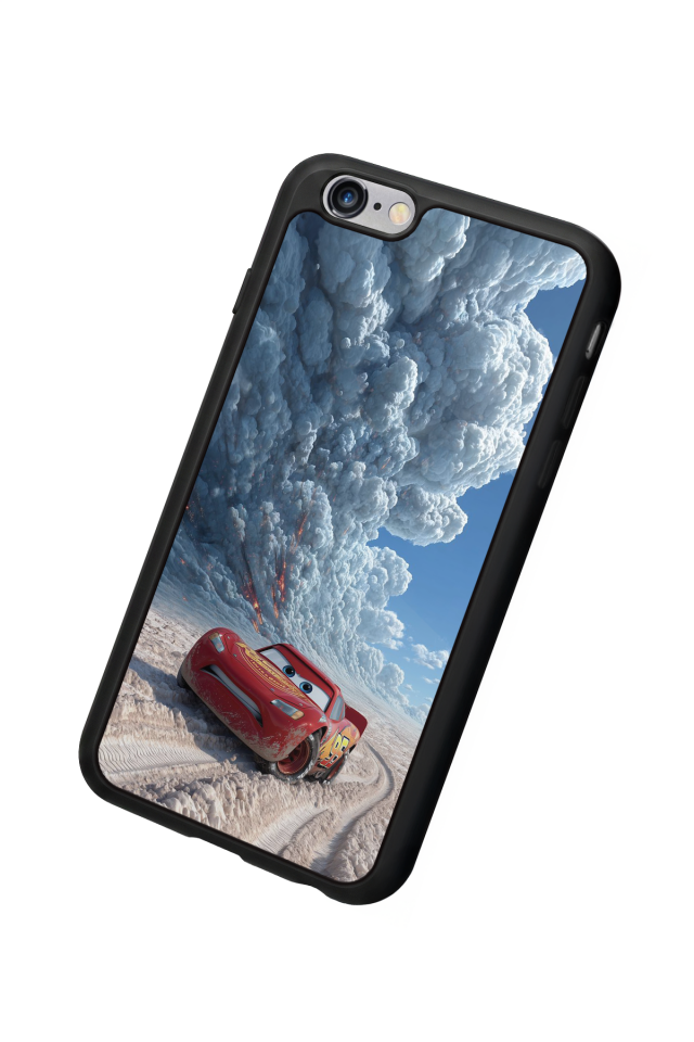 iPhone 6 Plus Uyumlu Şimsek McQueen Tasarımlı Glossy Premium Kılıf