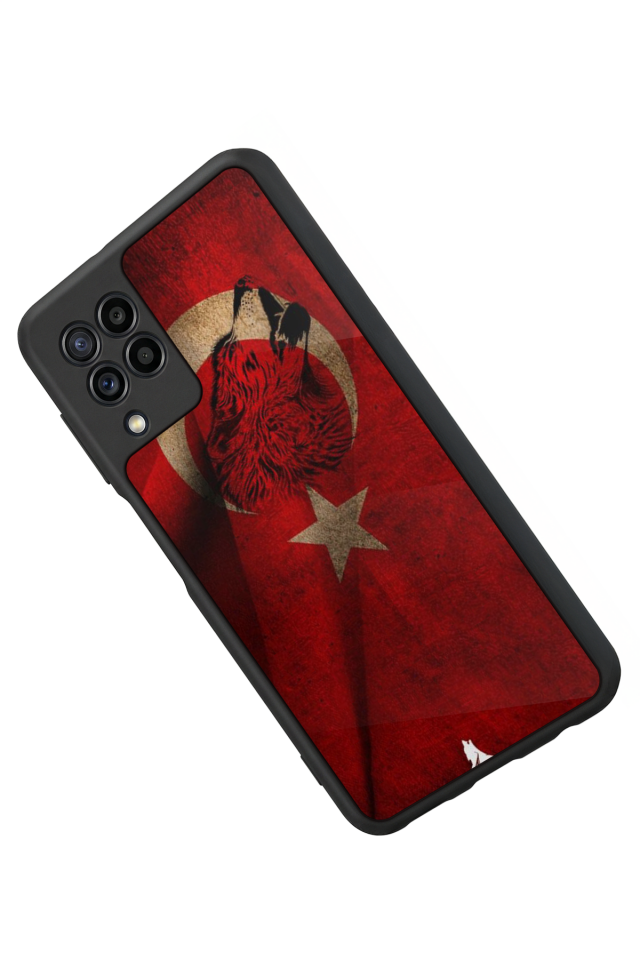 Samsung Galaxy M22 Uyumlu Türk Bayragi Tasarımlı Glossy Premium Kılıf