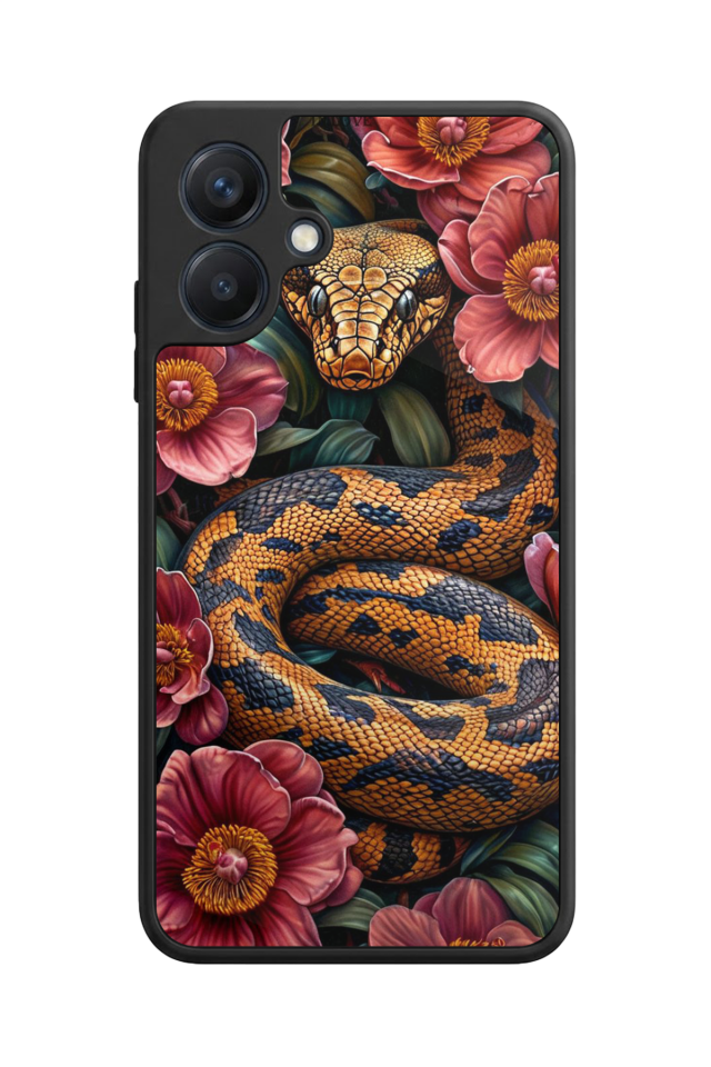 Samsung Galaxy A07 Uyumlu Yılan Tasarımlı Glossy Premium Kılıf