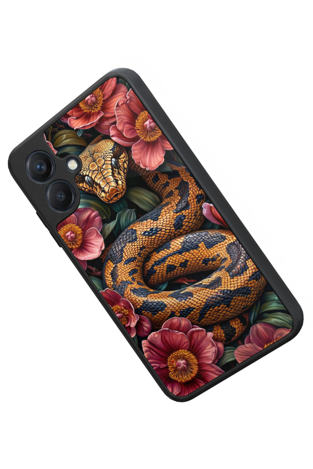 Samsung Galaxy A07 Uyumlu Yılan Tasarımlı Glossy Premium Kılıf