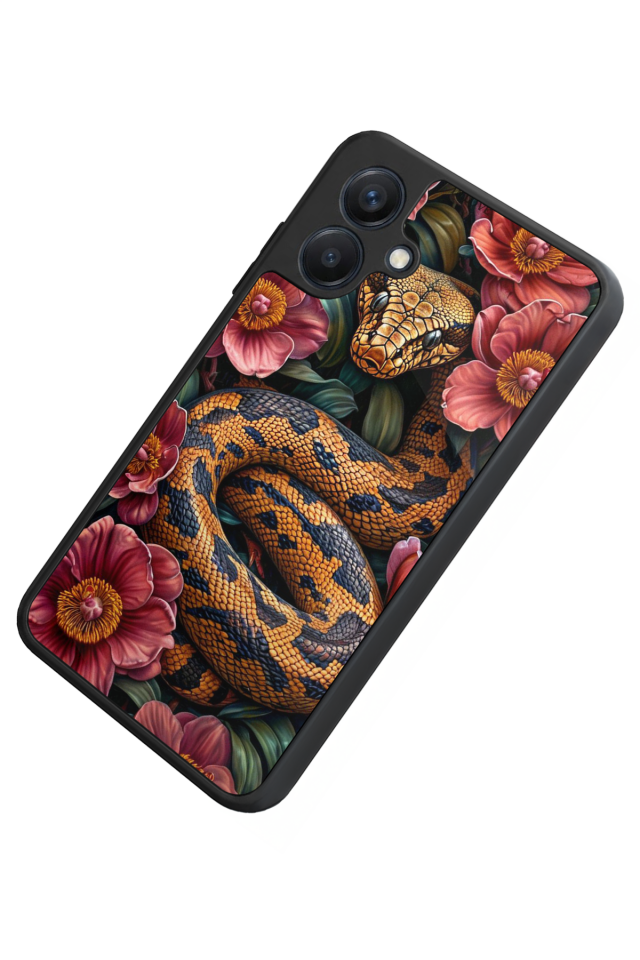 Samsung Galaxy A07 Uyumlu Yılan Tasarımlı Glossy Premium Kılıf