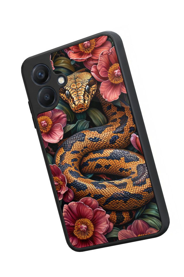 Samsung Galaxy A07 Uyumlu Yılan Tasarımlı Glossy Premium Kılıf