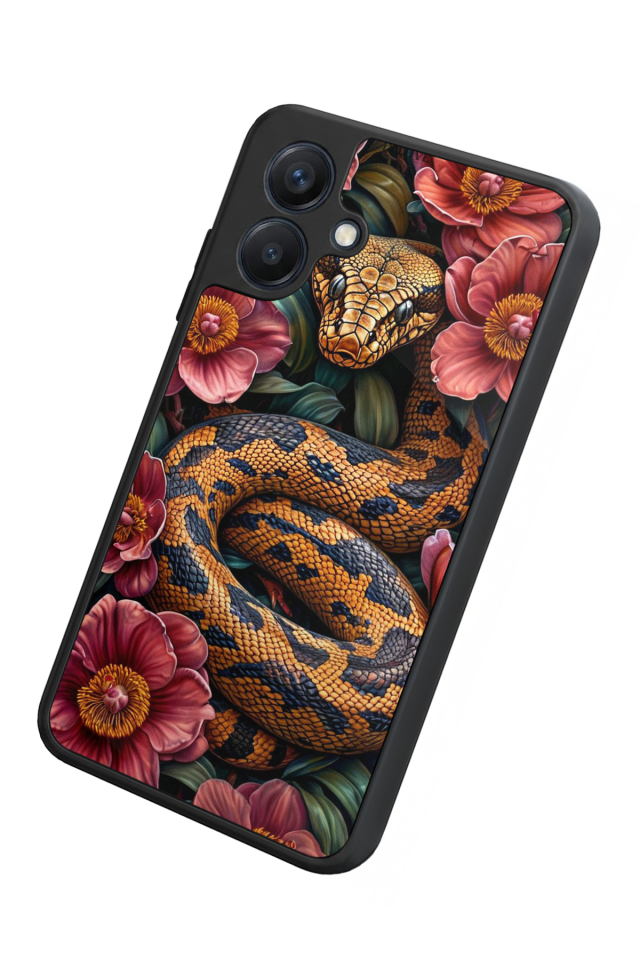 Samsung Galaxy A07 Uyumlu Yılan Tasarımlı Glossy Premium Kılıf