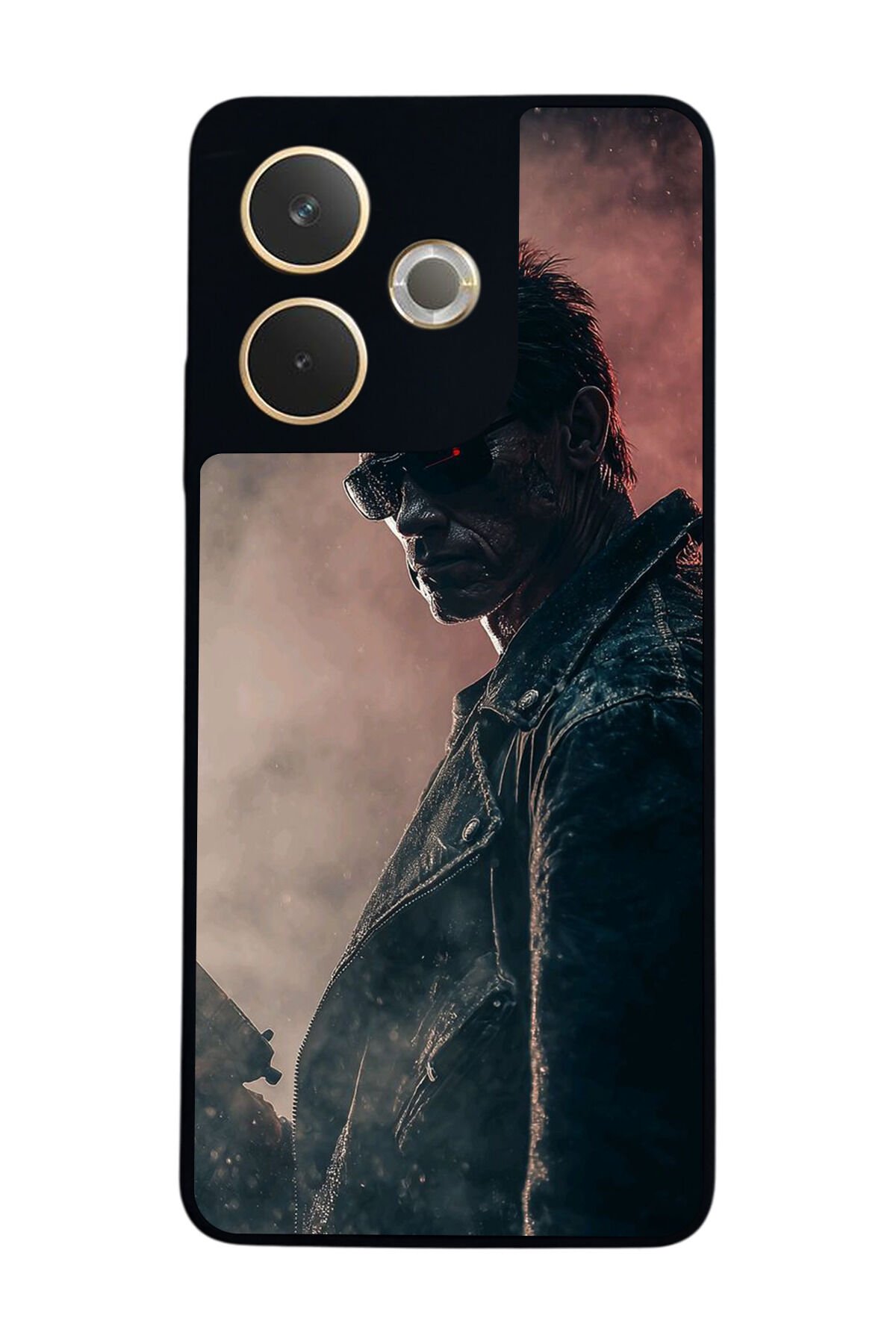 Oppo A5 Pro Uyumlu Terminator Tasarımlı Glossy Premium Kılıf