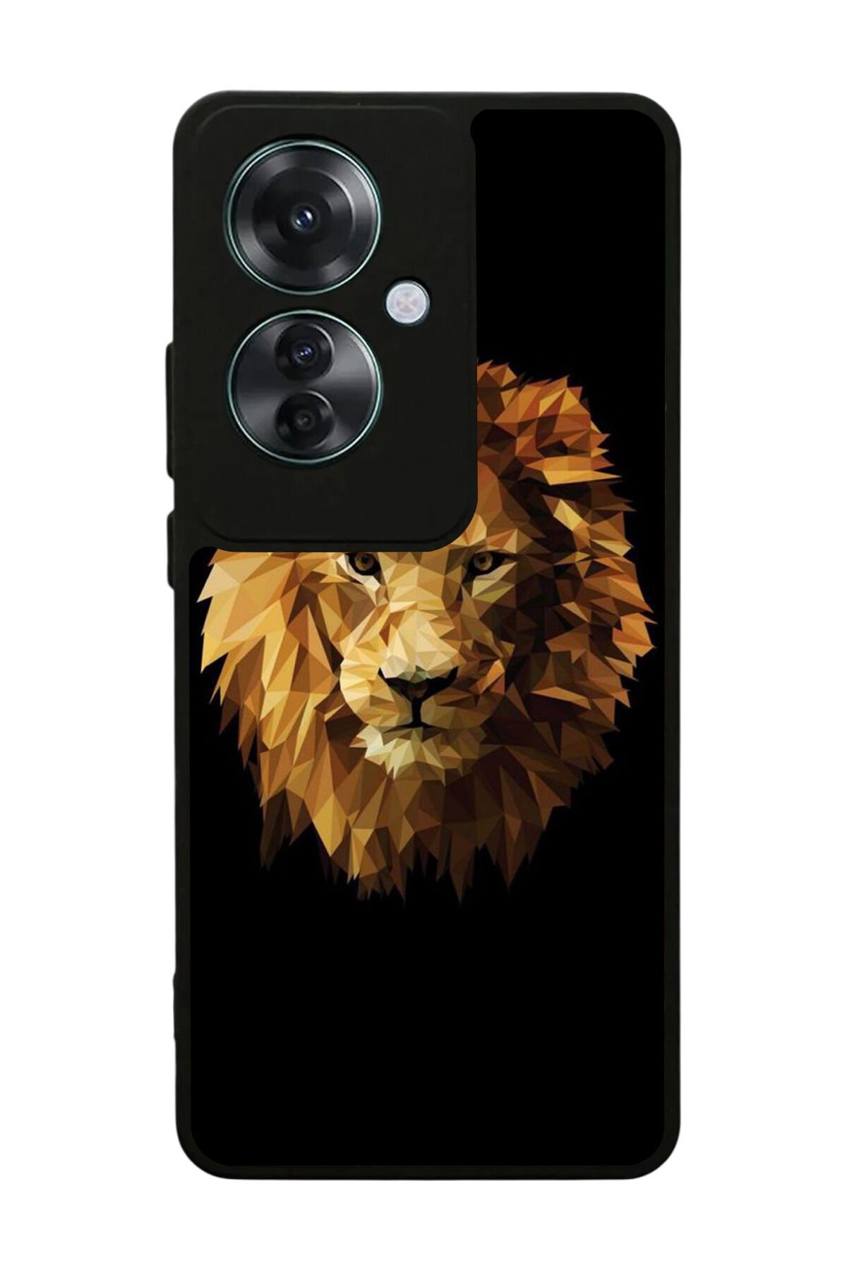 Oppo Reno 11F Uyumlu Aslan Tasarımlı Glossy Premium Kılıf