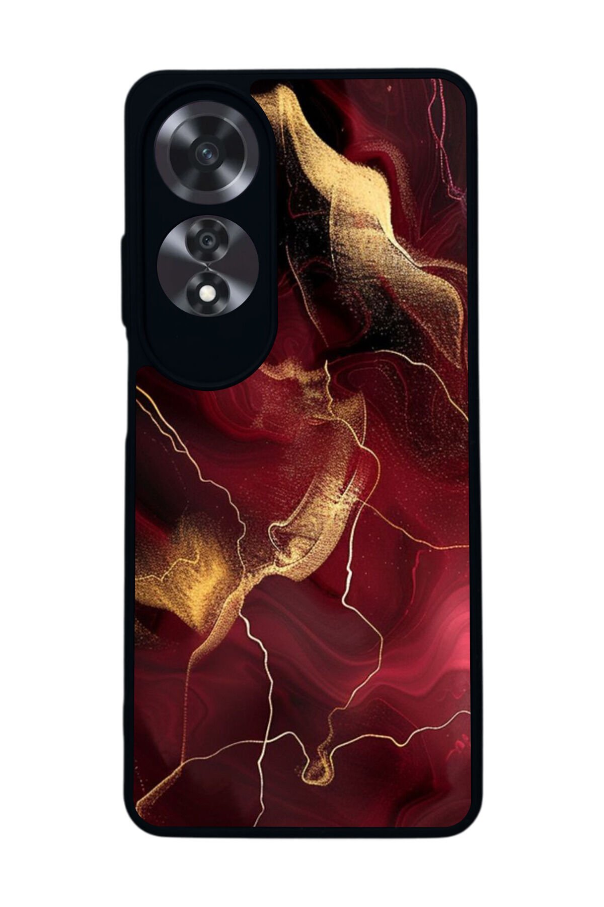 Oppo A60 Mat Siyah uyumlu Kılıf – Yumuşak Silikon, Koruyucu, Şok Emici Kapak