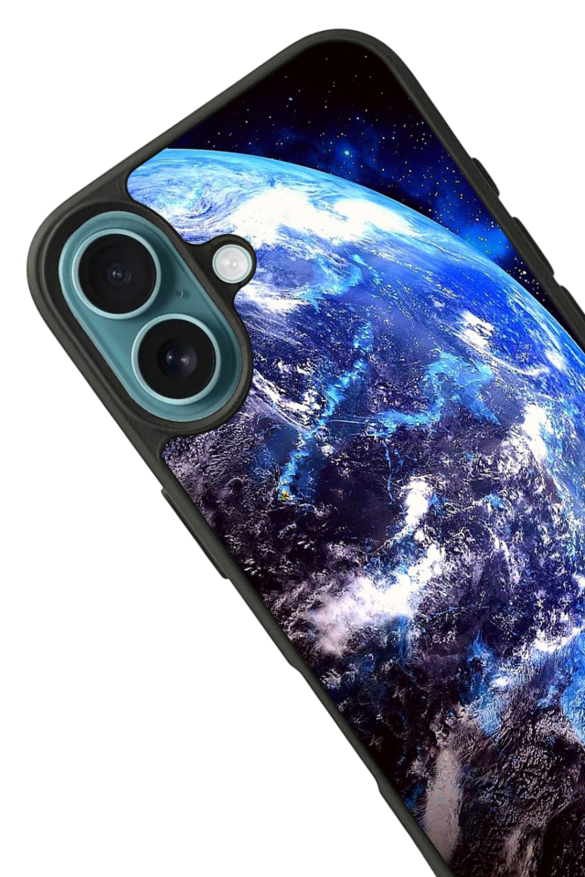 iPhone 16 Uyumlu Ay Tasarımlı Glossy Premium Kılıf