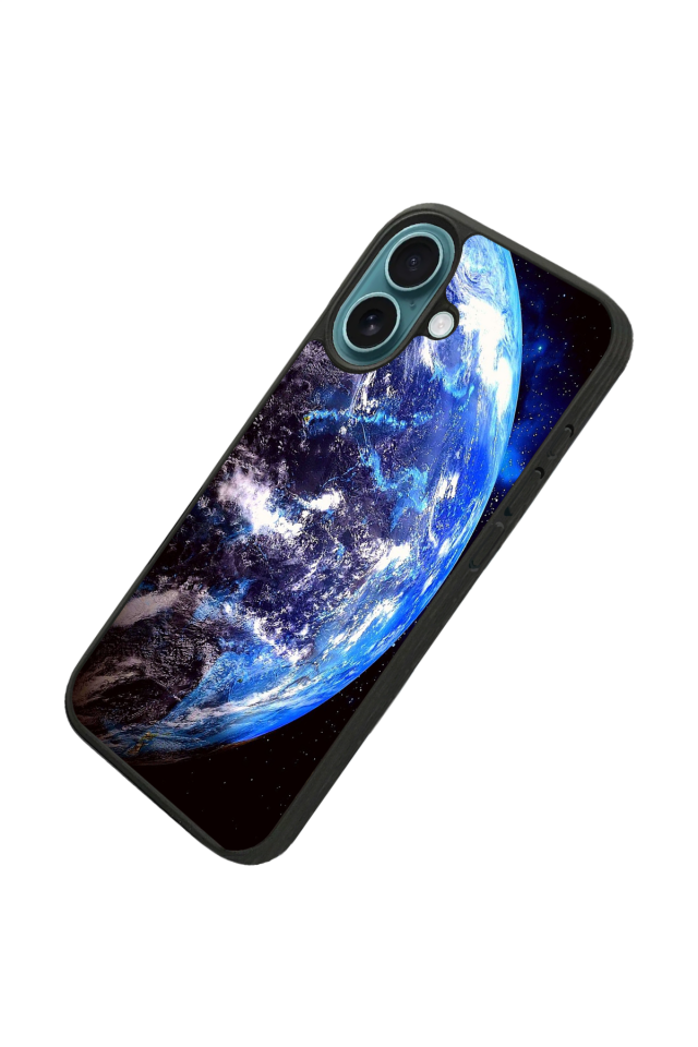 iPhone 16 Uyumlu Ay Tasarımlı Glossy Premium Kılıf