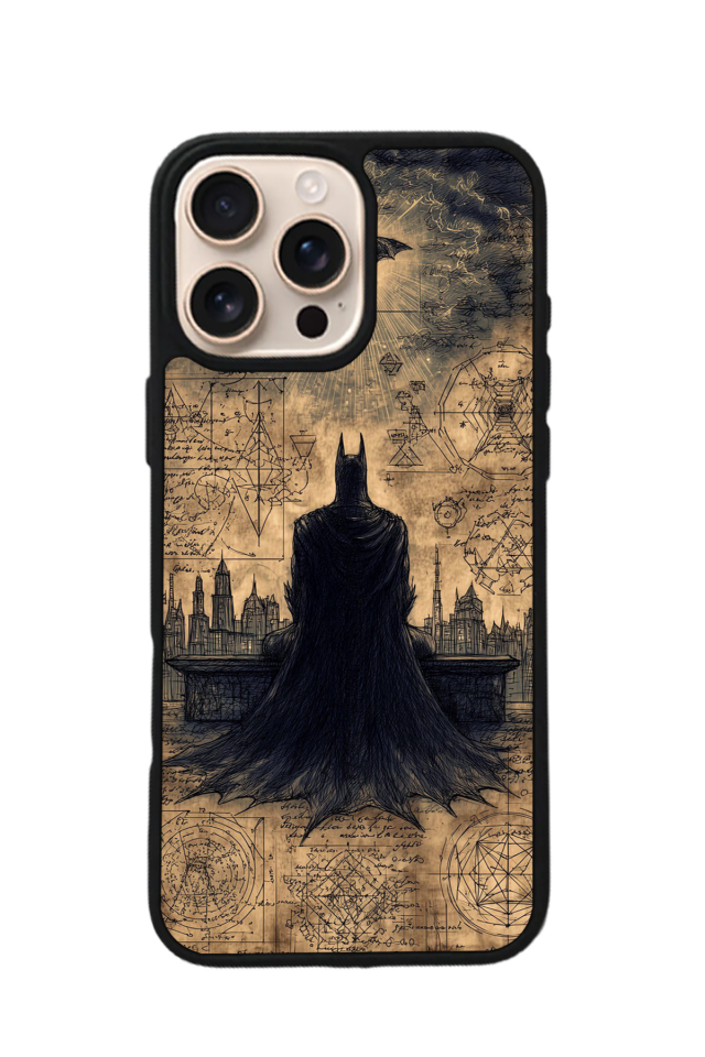 iPhone 15 Pro Uyumlu Batman Tasarımlı Glossy Premium Kılıf