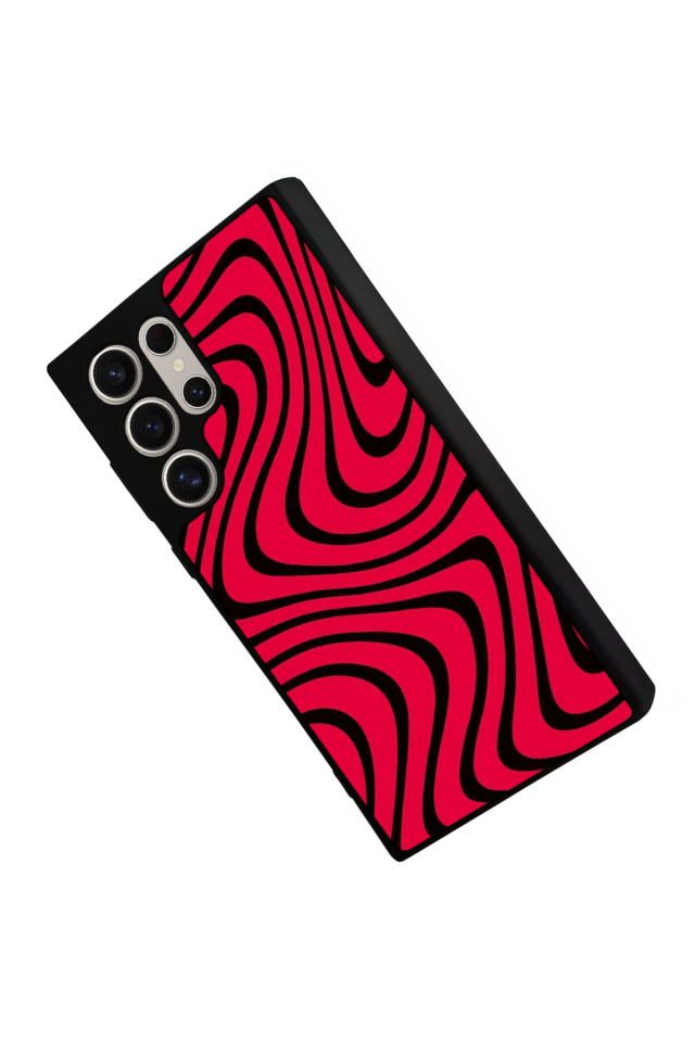 Samsung Galaxy S22 Ultra Uyumlu Çizgi Sanatı Tasarımlı Glossy Premium Kılıf