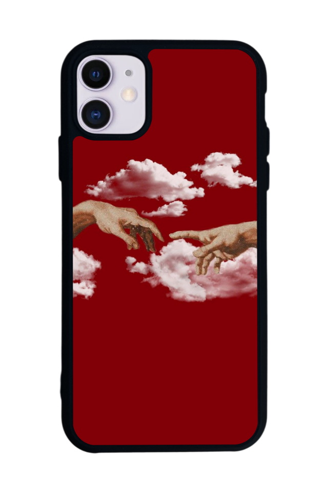iPhone 11 Uyumlu Kirmizi Tasarımlı Glossy Premium Kılıf