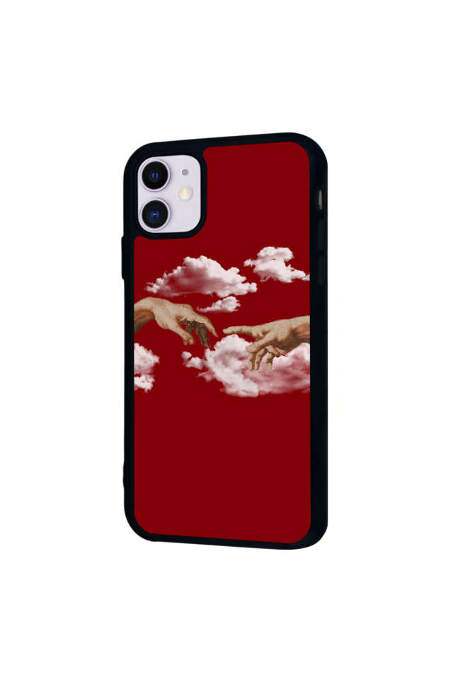 iPhone 11 Uyumlu Kirmizi Tasarımlı Glossy Premium Kılıf