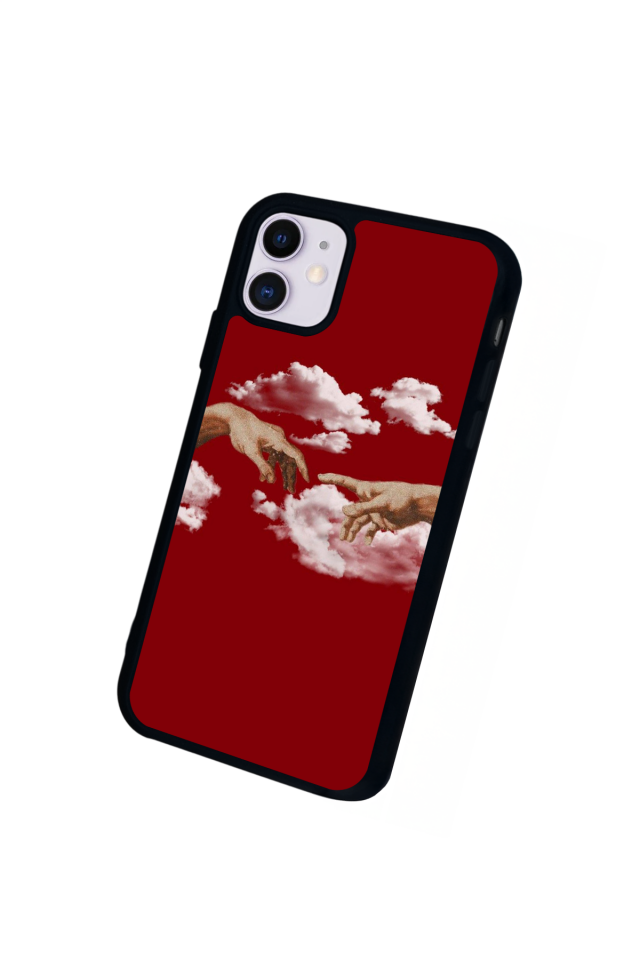 iPhone 11 Uyumlu Kirmizi Tasarımlı Glossy Premium Kılıf