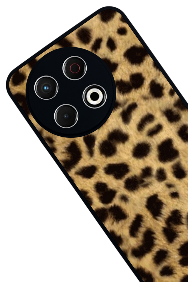 Tecno Spark 30 Pro Uyumlu Leopar Tasarımlı Glossy Premium Kılıf