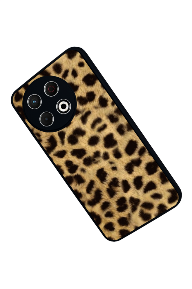 Tecno Spark 30 Pro Uyumlu Leopar Tasarımlı Glossy Premium Kılıf