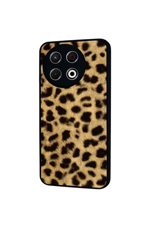 Tecno Spark 30 Pro Uyumlu Leopar Tasarımlı Glossy Premium Kılıf