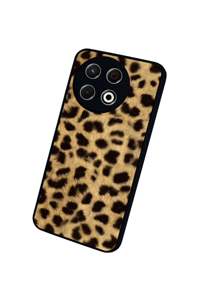 Tecno Spark 30 Pro Uyumlu Leopar Tasarımlı Glossy Premium Kılıf