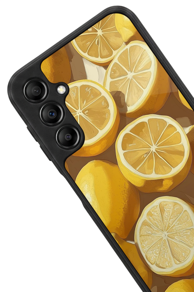 Samsung Galaxy A14 Uyumlu Limon Tasarımlı Glossy Premium Kılıf