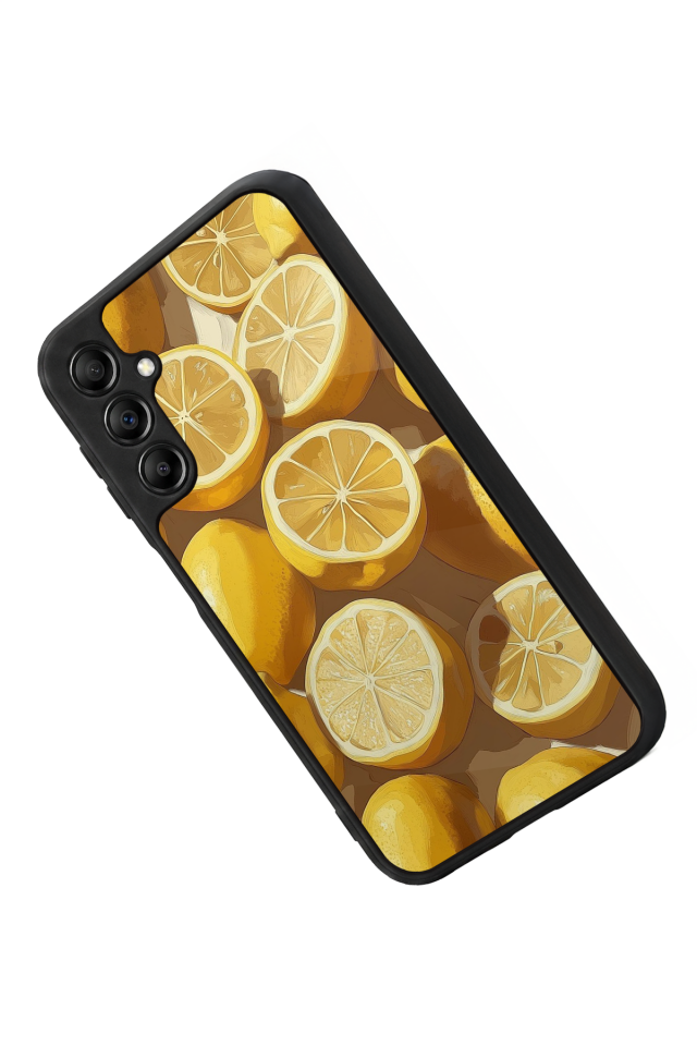 Samsung Galaxy A14 Uyumlu Limon Tasarımlı Glossy Premium Kılıf