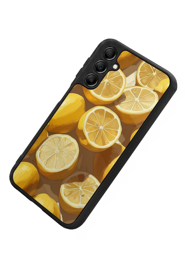 Samsung Galaxy A14 Uyumlu Limon Tasarımlı Glossy Premium Kılıf