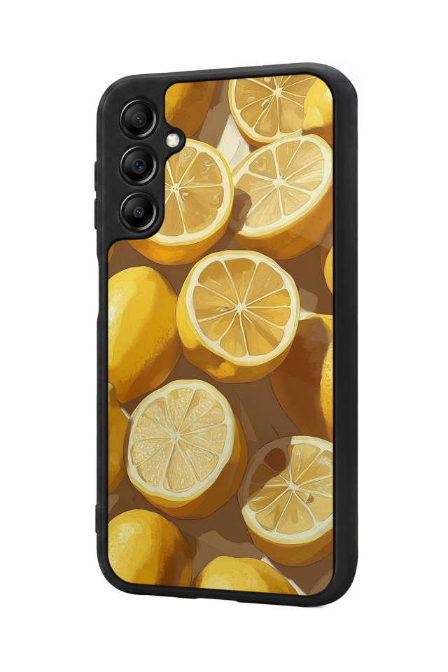 Samsung Galaxy A14 Uyumlu Limon Tasarımlı Glossy Premium Kılıf