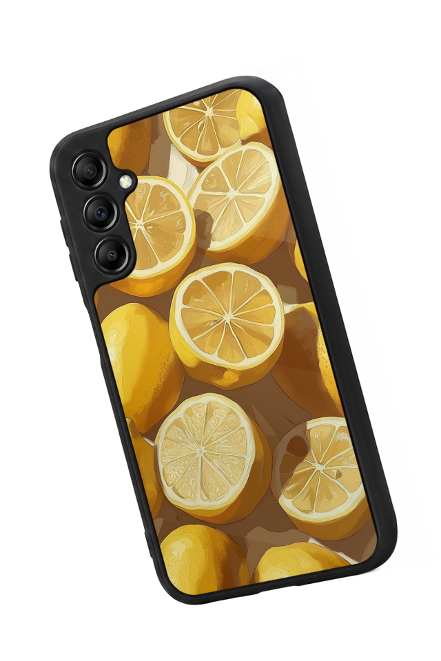 Samsung Galaxy A14 Uyumlu Limon Tasarımlı Glossy Premium Kılıf