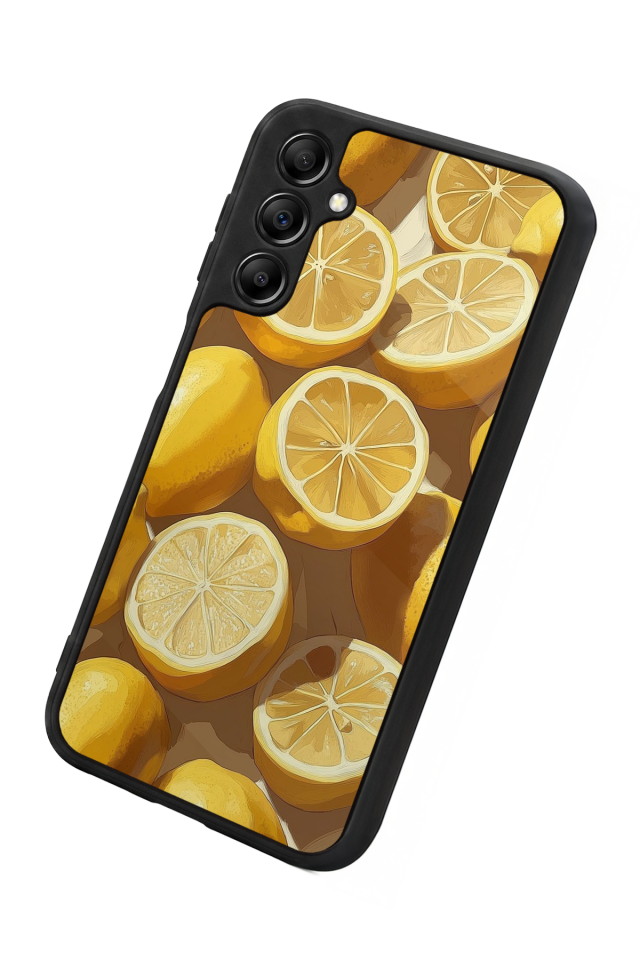 Samsung Galaxy A14 Uyumlu Limon Tasarımlı Glossy Premium Kılıf