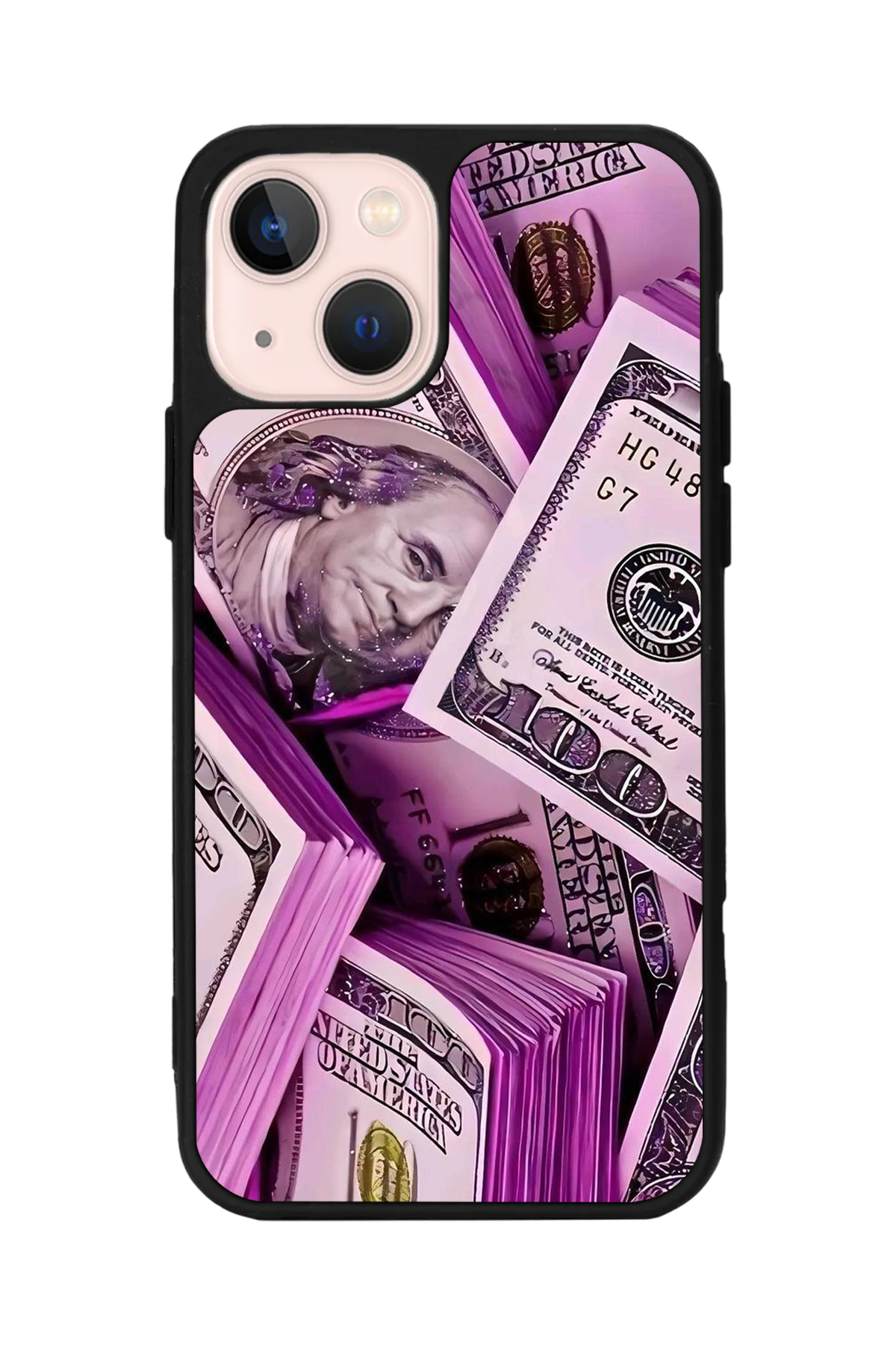 iPhone 13 Mini Uyumlu Money Para Tasarımlı Glossy Premium Kılıf